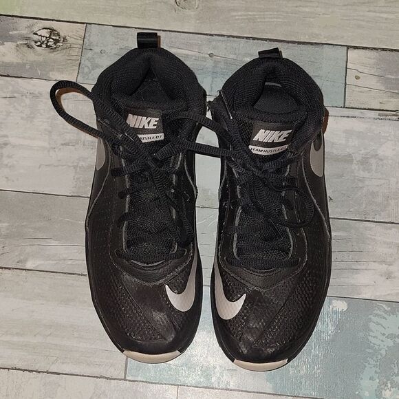 Black Nike High Top sz 4Y - Picture 2 of 8